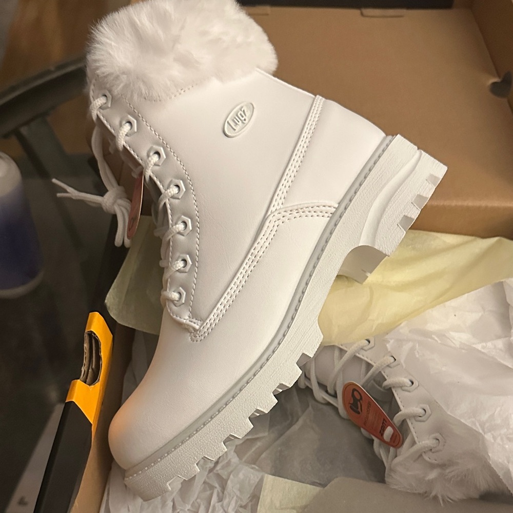 Lugz Women's Snowy White Fur Boots